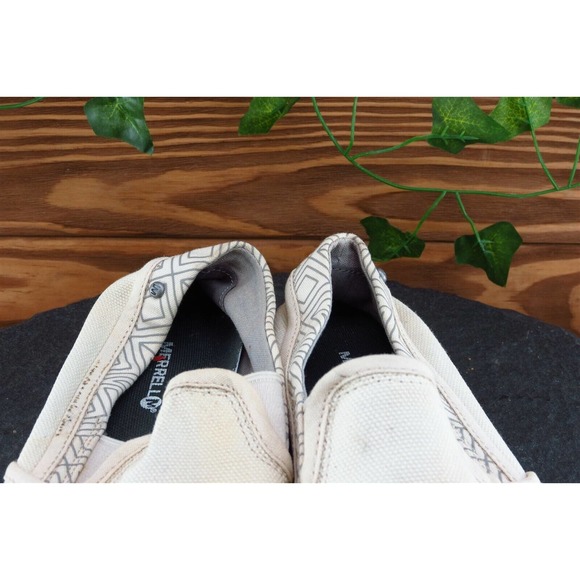 Merrell Size 8 M Beige Loafer‎ Shoes Fabric Women Whitecap - Picture 3 of 12